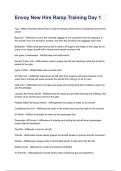 Envoy New Hire Ramp Training Day 1 questions and answers graded A&plus; by experts 2024&sol;2025