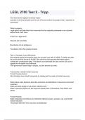 LEGL 2700 Test 2 - Tripp&period;
