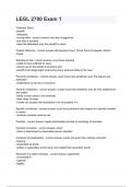 LEGL 2700 Exam 1