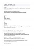 LEGL 2700 Test 3