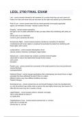 LEGL 2700 FINAL EXAM