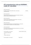 ATI comprehensive nclex-pn NURSING CARE OF CHILDREN  Study Guide With Comprehensive Questions And Answers&sol;2024&period;