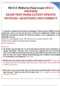 NR511 MIDTERM EXAM TEST BANK LATEST UPDATE WITH 80+ QUESTIONS AND CORRECT
