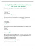 Nursing 201 Exam 1 Practice Questions And Answers With Verified Study Solutions