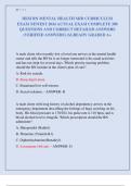 HESI RN MENTAL HEALTH MID CURRICULUM  EXAM NEWEST 2024 ACTUAL EXAM COMPLETE 300  QUESTIONS AND CORRECT DETAILED ANSWERS  &lpar;VERIFIED ANSWERS&rpar; &vert;ALREADY GRADED A&plus;