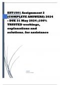 EST1501 Assignment 2 (COMPLETE ANSWERS) 2024 - DUE 31 May 2024 ;100% TRUSTED workings, explanations and solutions