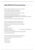 2023 PEDS ATI Proctored Exam&sol;A New Updated Version Latest 2024Guaranteed A&plus; Pass&period;