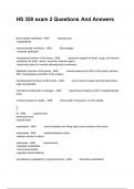 HS 350 exam 2 Questions &Tab;And Answers Rated 100&percnt;