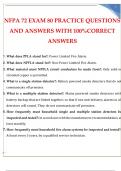 NFPA 72 EXAM 80 PRACTICE QUESTIONS AND ANSWERS WITH 100% CORRECT ANSWERS