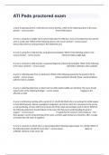 ATI Peds proctored exam  Questions And Correct Detailed Answers&sol;2024&period;