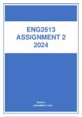 ENG2613 ASSIGNMENT 2 ANSWERS 2024 