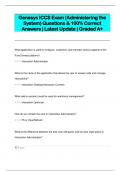 Genesys ICCS Exam (Administering the  System) Questions & 100% Correct  Answers | Latest Update | Graded A+