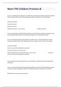 New&equals; PN Children Practice B Questions And Well Elaborated Answers Graded A&plus;&sol;2024&period;