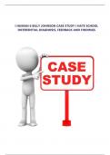 I HUMAN 6 BILLY JOHNSON CASE STUDY I HATE SCHOOL DIFFERENTIAL DIAGNOSIS, FEEDBACK AND FINDINGS