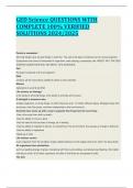 GED Science QUESTIONS WITH COMPLETE 100&percnt; VERIFIED SOLUTIONS 2024&sol;2025