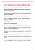 WGU Operations Management - C215