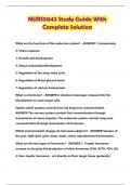 NURS5042 Study Guide With Complete Solution
