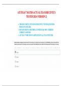ATI TEAS 7 MATHS ACTUAL EXAM RECENTLY TESTED 2024 &lpar;VERSION 2&rpar; NEW&excl;&excl;