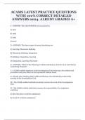 ACAMS LATEST PRACTICE QUESTIONS WITH 100% CORRECT DETAILED ANSWERS 2024. ALREDY GRADED A+