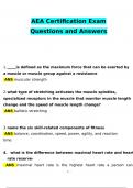 AEA Certification Exam Questions with complete solutions