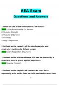 AEA Exam Questions and Answers (2024 / 2025) (Verified Answers)
