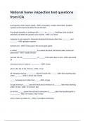 National home inspection test questions from ICA with complete solution &sol; Latest updated &period;