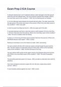 Exam Prep 2 ICA Course with complete solution &sol; Latest updated &period;