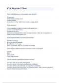 ICA Module 2 Test with complete solution &sol; Latest updated &period;