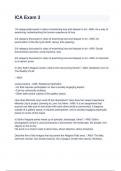 ICA Exam 3 with complete solution &sol; Latest updated &period;