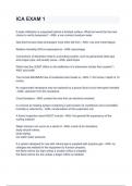 ICA EXAM 1 with complete solution &sol; Latest updated &period;