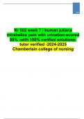Nr 602 week 7 i human juliana mirabelles pain with urination-scored 98% -with 100% verified solutions-