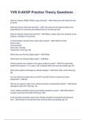 YVR D-AVOP Practice Theory Questions with complete solution &sol; Latest updated &period;