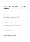 Michigan Permit Test Questions And Answers   illegal bodily alcohol content -    ans0.08 or greater/0.17 or greater