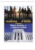 Test Bank for Money, Banking, and the Financial System, 4th edition Glenn Hubbard,  Anthony Patrick O'Brien