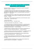 Praxis - Art 5134 Exam&sol;224 Complete Questions and Answers
