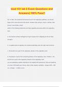 biod 151 lab 2 Exam Questions and Answers&vert; 100&percnt; Pass&excl;&excl;