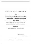 Test Bank for Developing Multicultural Counseling Competence A Systems Approach, 3rd Edition by Danica G. Hays, Bradley T. Erford