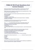 FEMA IS-700 &lpar;Final&rpar; Questions And Correct Answers