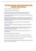 ATI Pharmacology RN Exam Questions with Answers 100&percnt; Correct 