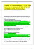OB HESI ACTUAL EXAM 2024 – 2025 WITH ACTUAL 100 + QUESTIONS AND VERIFIED ANSWERS / ALREADY GRADED A+