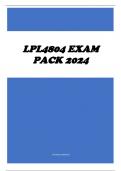 LPL4804 EXAM PACK 2024