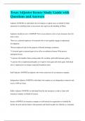 Texas Adjuster license Study Guide with Questions and Answers
