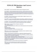 FEMA IS-700 Questions And Correct Answers