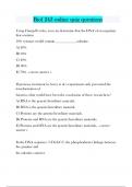 Biol 243 online quiz Question and answers latest update