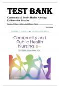 Test Bank for Community & Public Health Nursing Evidence for Practice 3rd edition By Rosanna DeMarco; Judith Healey-Walsh 9781975111694 Chapter 1-25 | Complete Guide A+