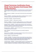 Cbspd Technician Certification Exam Study Terms Question And Answer With Verified Solution