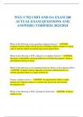  WGU C702 CHFI AND OA EXAM 200 ACTUAL EXAM QUESTIONS AND ANSWERS (VERIFIED) 2023/2024