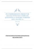 PN COMPREHENSIVE PREDICTOR 2023/2024 WITH NGN COMPLETE QUESTIONS & ANSWERS (VERIFIED 100%) | RATED A+
