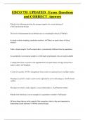 EDCO 735 UPDATED Exam Questions  and CORRECT Answers