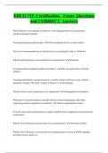 EDCO 735 Certification Exam Questions  and CORRECT Answers